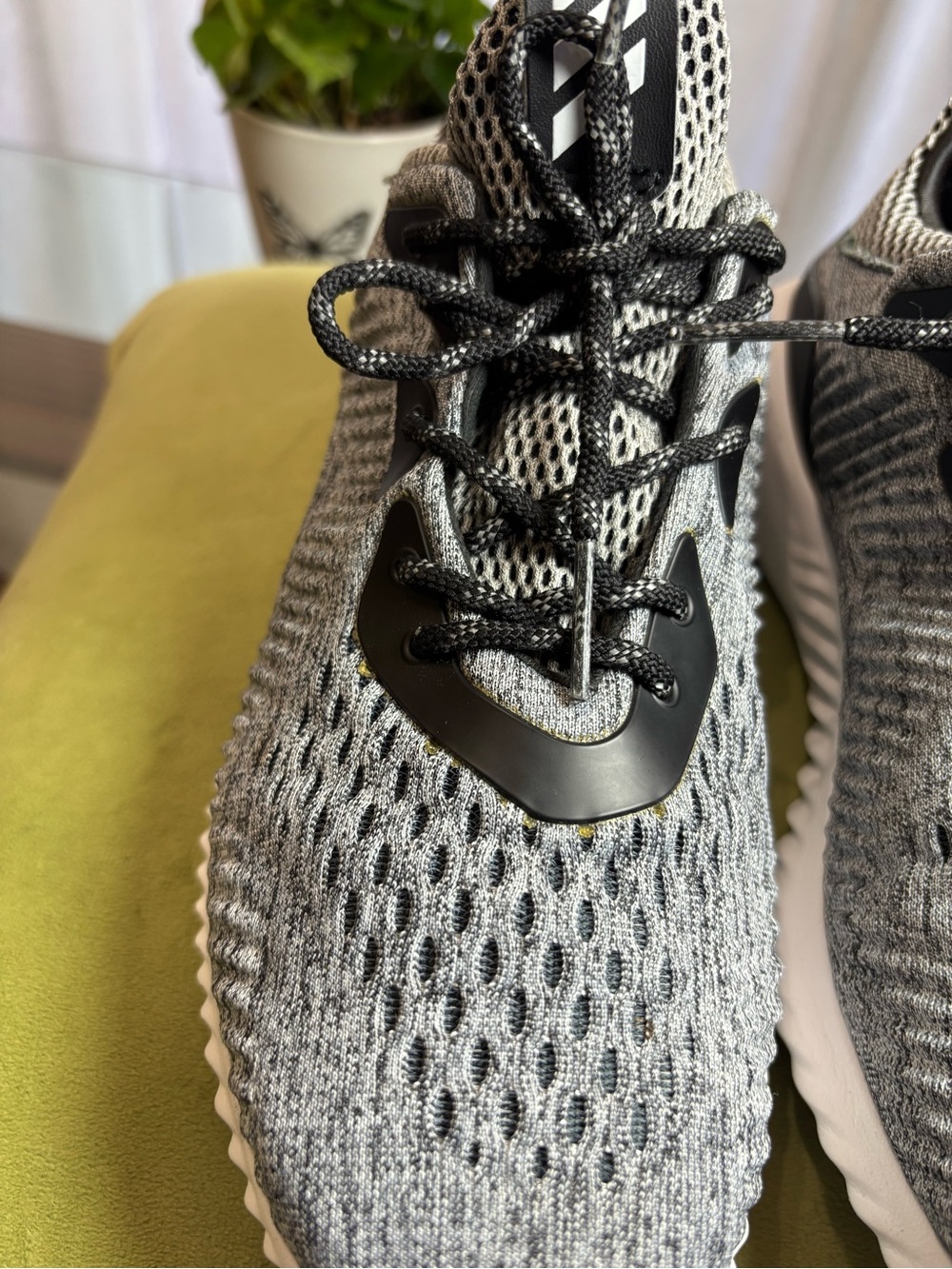 adidas Grey and Black Knit Athletic Sneakers - Picture 11 of 11